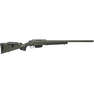 TIKKA T3x Super Varmint Bolt Action Rifle 243 Winchester 23.7" Tungsten Cerakote Threaded Barrel Tungsten Cerakote Frame Green Adjustable Comb Stock