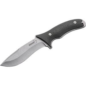 Boker Knives Orca Pro Fixed Blade Knife 5.12" Drop Point D2 Stonewashed Blade Micarta Handle Black - Boker Knives