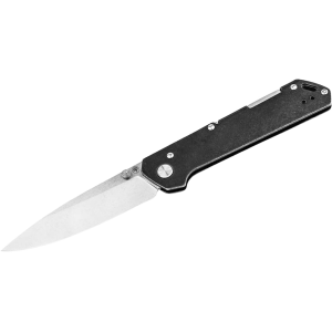 Boker Knives Kihon Binfold Pocket Knife 2.99" Drop Point CPM MagnaCut Satin Blade Stainless Steel Handle Black - Boker Knives