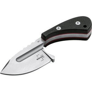 Boker Knives Sigyn Fixed Blade Knife 1.97" Drop Point D2 Satin Blade G-10 Handle Black - Boker Knives