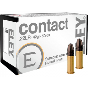 y Contact 22LR 42 Grain Round Nose Case Of 5000 (100 Boxes Of 50) Ammo