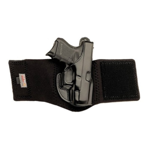 Galco Ankle Glove Ankle Holster Right Hand Walther PPK, PPK/S Leather Black - Galco