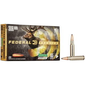 eral Premium 308 Winchester 165 Grain Sierra GameKing Jacketed Soft Point Box Of 20 Ammo