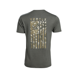 VORTEX OPTICS Men's Salute Short Sleeve T Shirt Dark Olive Heather 3XL