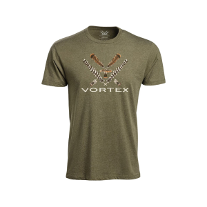 VORTEX OPTICS Men's Turkey Core Logo Short Sleeve T Shirt Military Heather 3XL