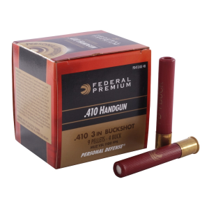 Federal Premium Personal Defense 410 Ammo 3" #4 Buckshot 9 Pellets Box of 20