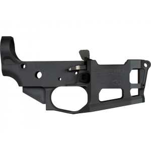 813865026777 DESERT Tech Quattro-15 Ar-15 Stripped Lower Receiver Anodized Black 813865026777 568222