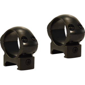 Weaver Grand Slam Top Mount Weaver 1" Scope Rings Gloss Black Medium - Weaver
