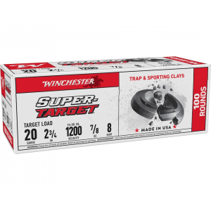 chester Super T 20 Gauge 2-3/4 #8 Lead Shot 7/8 Oz Box Of 100 Ammo