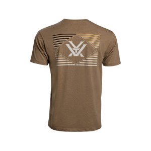 VORTEX OPTICS Men's Rank And File Short Sleeve Crew Neck T Shirt Coyote Heather Large