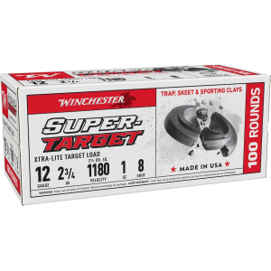 chester Super T Xtra-Light Target 12 Gauge 2-3/4 #8 Lead Shot 1 Oz Case Of 200 (2 Boxes Of 100) Ammo