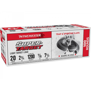 chester Super T 20 Gauge 2-3/4 #7.5 Lead Shot 7/8 Oz Case Of 200 (2 Boxes Of 100) Ammo
