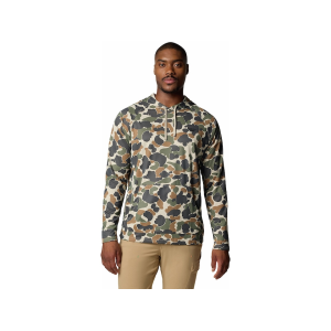 Columbia Men's Wild Cast Camp Hoodie Fossil Deltahunter Camo 2XL - Columbia