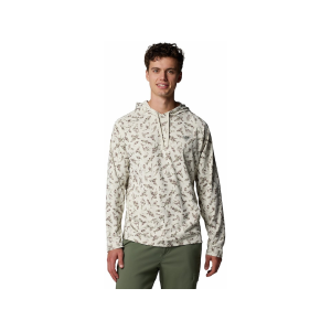 Columbia Men's Wild Cast Camp Hoodie Stone Huntfish Large - Columbia