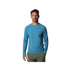 Columbia Men's Wild Cast Sun Shirt Blue Echo Medium - Columbia