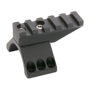 Tier One Short Saddle Ring Top Accessory Rail for 30mm Rings Short Matte Black - Tier One