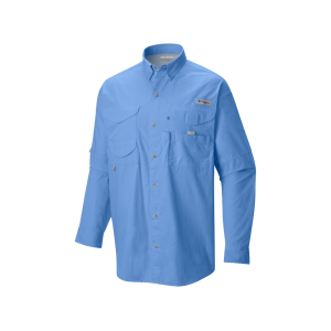 COLUMBIA Men's PFG Bonehead Long Sleeve Shirt White Cap Large