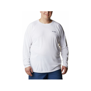 Columbia Men's PFG Terminal Tackle Long Sleeve Shirt White/Nightshade Large Tall - Columbia