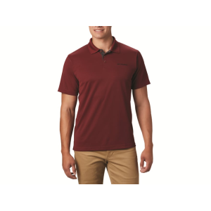 Columbia Men's Utilizer Short Sleeve Polo Shirt Red Jasper Medium - Columbia