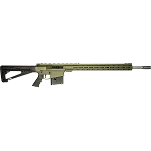 GLFA GL10 Semi Automatic Rifle 7mm Remington Magnum 24" Black Threaded Barrel OD Green Frame Black Pistol Grip - Glfa