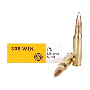 lier & Bellot 308 Winchester 147 Grain Full Metal Jacket Case Of 500 (25 Boxes Of 20) Ammo