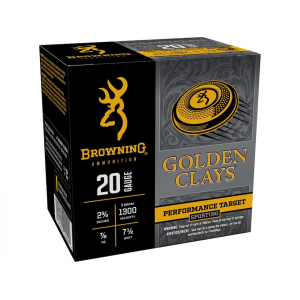wning Golden Clays 20 Gauge 2-3/4 #7.5 Lead Shot 7/8 Oz Case Of 250 (10 Boxes Of 25) Ammo
