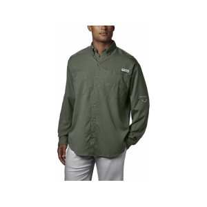 Columbia Men's PFG Tamiami II Long Sleeve Shirt Cypress XL Tall - Columbia