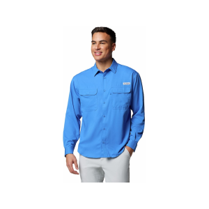 Columbia Men's PFG Backwater Shirt Vivid Blue Large - Columbia