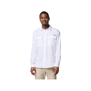 Columbia Men's PFG Backwater Shirt White Medium - Columbia