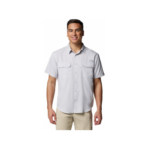 Columbia Men's PFG Backwater Short Sleeve Crew Neck Shirt Cool Gray 2XL - Columbia