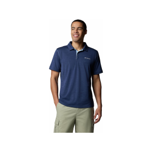 Columbia Men's Sage Peak Knit Polo Dark Mountain Heather Medium - Columbia