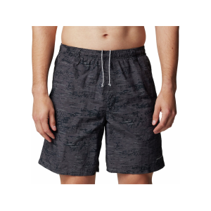 Columbia Men's Super Backcast II Swim Trunks Black Digiscale Print Large - Columbia