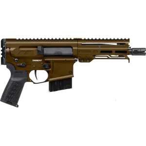 CMMG DISSENT Mk4 338 Advanced Rifle Cartridge (338 ARC) Pistol 6.5" Black Threaded Barrel 10+1 Round Midnight Bronze Frame Black Pistol Grip - Cmmg