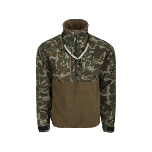 Drake Men's Guardian Flex Fleece Eqwader Quarter Zip Jacket Old School Green 2XL - Drake