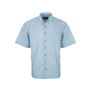 Drake Men's Featherlite Check Short Sleeve Shirt Niagara Medium - Drake