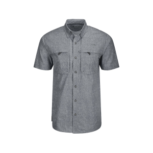 Drake Men's Heritage Heather Short Sleeve Shirt Monument Gray Heather XL - Drake