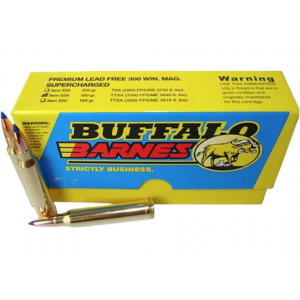 falo Bore Supercharged 300 Winchester Magnum 180 Grain Barnes TTSX Polymer Tipped Spitzer Lead Free Box Of 20 Ammo