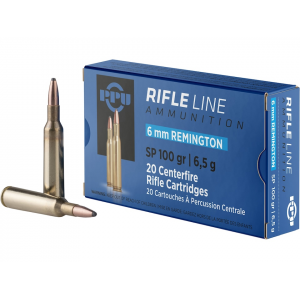  6mm Remington 100 Grain Jacketed Soft Point Box Of 20 Ammo