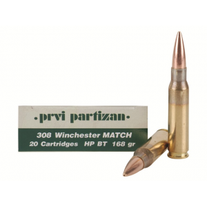 Match 308 Winchester 168 Grain Jacketed Hollow Point Box Of 20 Ammo
