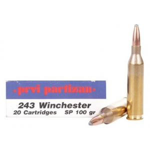  243 Winchester 100 Grain Jacketed Soft Point Box Of 20 Ammo