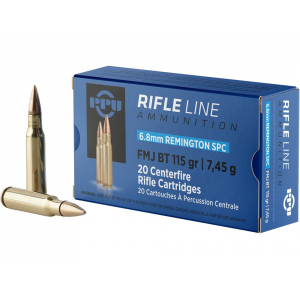  6.8mm Remington SPC 115 Grain Full Metal Jacket Box Of 20 Ammo