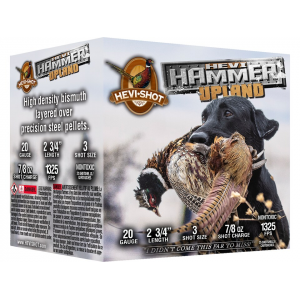 i-Shot Hevi-Hammer Upland 20 Gauge 2-3/4 #3 Steel And Bismuth Shot 7/8 Oz Case Of 250 (10 Boxes Of 25) Ammo