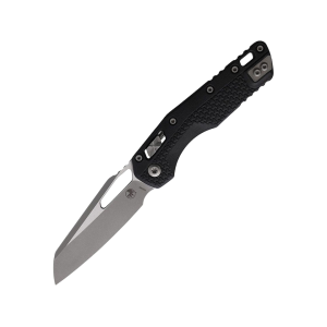 Microtech MSI Pocket Knife 3.88" Sheepsfoot Bohler M390MK Apocalyptic Blade Polymer Handle Black - Microtech