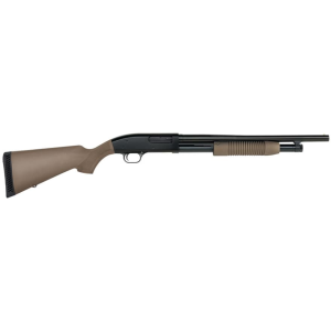 Mossberg Maverick 88 Security Pump 12 Gauge Shotgun 18.5" Black Barrel Flat Dark Earth Field Stock