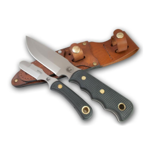 Knives of Alaska Bush Camp/Muskrat Combo Fixed Blade Knives D2 Steel Suregrip Handle Black - Knives Of Alaska