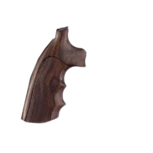 Hogue Fancy Hardwood Grips with Finger Grooves for Colt Diamondback Checkered Pau Ferro - Hogue