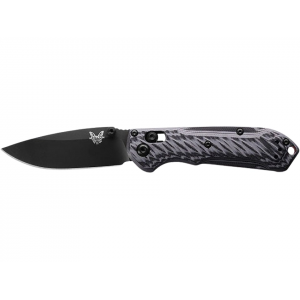 Benchmade Mini Freek Pocket Knife 3" Drop Point CPM-M4 Black Cerakote Blade G-10 Handle Black - Benchmade