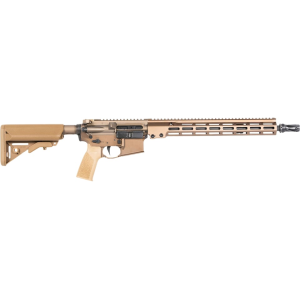 Geissele AR-15 Super Duty MOD1 Semi Automatic Rifle 5.56x45mm NATO 16" Black Heavy Barrel Desert Dirt Frame Desert Dirt Pistol Grip - Geissele