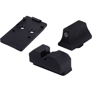 XS Sight Systems Tritium Sight Set with Optic Plate for RMR/507 Glock 17, 19, 22-24, 26, 27, 31-36, 38 - Xs Sight Systems