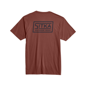 SITKA GEAR Men's Stencil T Shirt Red Clay Large